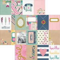 Simple Stories - So Fancy Collection - 12 x 12 Double Sided Paper - 3 x 4 Journaling Card Elements