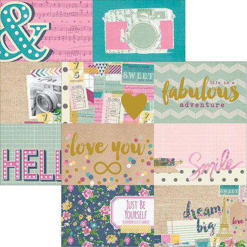 Simple Stories - So Fancy Collection - 12 x 12 Double Sided Paper - 4 x 6 Horizontal Journaling Card Elements