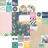 Simple Stories - So Fancy Collection - 12 x 12 Double Sided Paper - 2 x 2 and 6 x 8 Elements