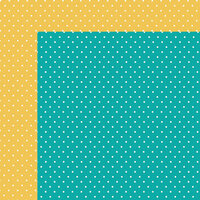 Simple Stories - Carpe Diem Collection - 12 x 12 Double Sided Paper - Teal Dot