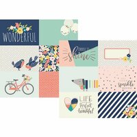 Simple Stories - Posh Collection - 12 x 12 Double Sided Paper with Foil Accents - 4 x 6 Horizontal Journaling Elements