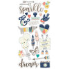 Simple Stories - Posh Collection - Chipboard Stickers
