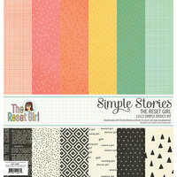 Simple Stories - The Reset Girl Collection - 12 x 12 Simple Basics Kit