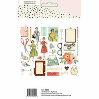 Simple Stories - The Reset Girl Collection - Big Pieces - Die Cut Cardstock Pieces