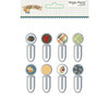 Simple Stories - Hello Fall Collection - Epoxy Metal Clips