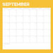 Simple Stories - Life Documented Collection - 12 x 12 Double Sided Paper - September Calendar