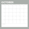 Simple Stories - Life Documented Collection - 12 x 12 Double Sided Paper - October Calendar