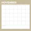 Simple Stories - Life Documented Collection - 12 x 12 Double Sided Paper - November Calendar