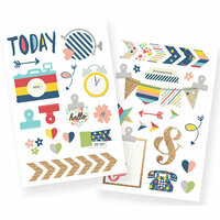 Simple Stories - Life Documented Collection - Chipboard Stickers