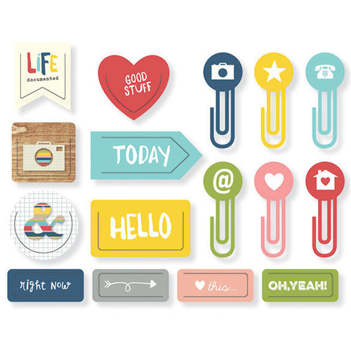 Simple Stories - Life Documented Collection - Decorative Clips