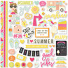 Simple Stories - Sunshine and Happiness Collection - 12 x 12 Cardstock Stickers - Fundamentals