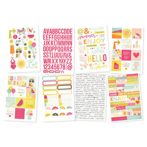 Simple Stories - Sunshine and Happiness Collection - Cardstock Stickers