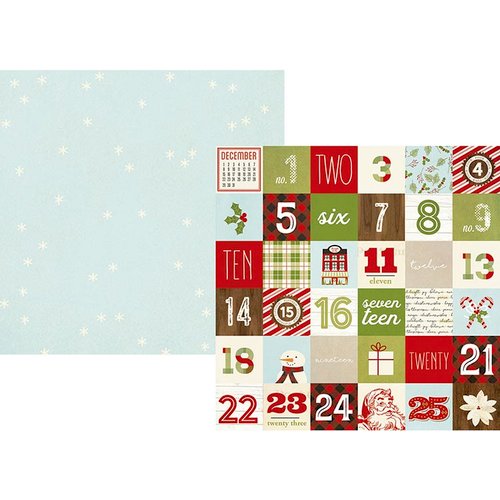 Simple Stories - Classic Christmas Collection - 12 x 12 Double Sided Paper - 2 x 2 Elements