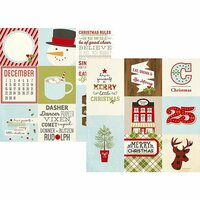 Simple Stories - Classic Christmas Collection - 12 x 12 Double Sided Paper - 4 x 4 and 4 x 6 Vertical Journaling Elements