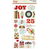 Simple Stories - Classic Christmas Collection - Chipboard Stickers with Foil Accents