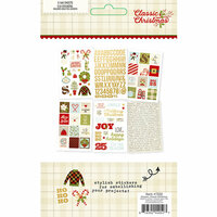 Simple Stories - Classic Christmas Collection - Cardstock Stickers with Foil Accents