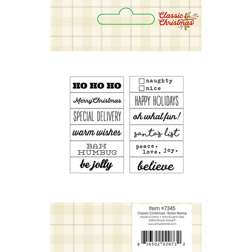 Simple Stories - Classic Christmas Collection - Roller Stamp