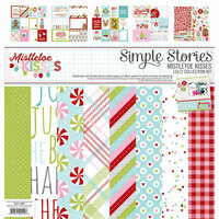 Simple Stories - Mistletoe Kisses Collection - Christmas - 12 x 12 Collection Kit