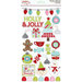 Simple Stories - Mistletoe Kisses Collection - Christmas - Chipboard Stickers with Foil Accents