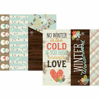 Simple Stories - Winter Wonderland Collection - 12 x 12 Double Sided Paper - 2 x 12, 4 x 12 and 6 x 12 Elements