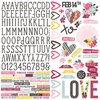 Simple Stories - Love and Adore Collection - 12 x 12 Cardstock Stickers - Combo