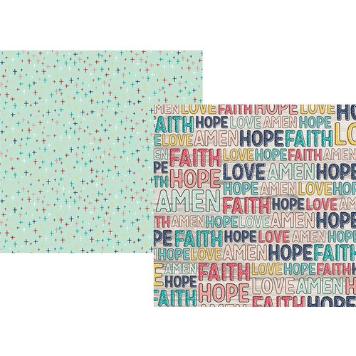 Simple Stories - Faith Collection - 12 x 12 Double Sided Paper - Believe