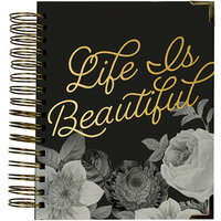 Simple Stories - Carpe Diem - Beautiful Collection - 16 Month Weekly Spiral Planner with Gold Foil Accents - Sept. 2017 to Dec. 2018