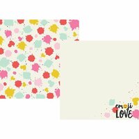 Simple Stories - Emoji Love Collection - 12 x 12 Double Sided Paper - HAHA