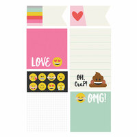 Simple Stories - Carpe Diem - Emoji Love Collection - Sticky Notes