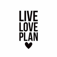Simple Stories - Carpe Diem - Black Planner Decal - Live Love Plan