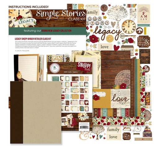 Simple Stories - Legacy Collection - SNAP Binder Class Kit