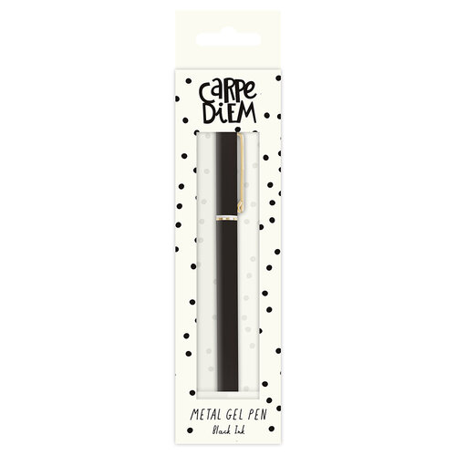 Carpe Diem - Metal Gel Pen - Black