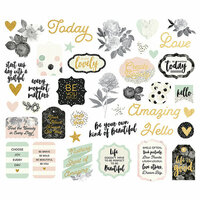 Simple Stories - Beautiful Collection - Bits and Pieces with Foil Accents