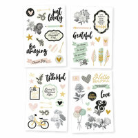 Simple Stories - Beautiful Collection - Cardstock Stickers with Foil Accents