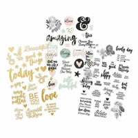 Simple Stories - Beautiful Collection - Clear Stickers with Foil Accents