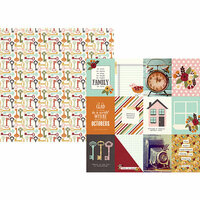 Simple Stories - Vintage Blessings Collection - 12 x 12 Double Sided Paper - 3 x 4 Journaling Card Elements