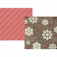 Simple Stories - Very Merry Collection - Christmas - 12 x 12 Double Sided Paper - Let It Snow