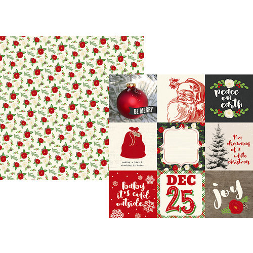 Simple Stories - Very Merry Collection - Christmas - 12 x 12 Double Sided Paper - 4 x 4 Elements