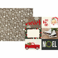 Simple Stories - Very Merry Collection - Christmas - 12 x 12 Double Sided Paper - 4 x 6 Horizontal Elements