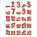 Simple Stories - Very Merry Collection - Christmas - Pocket Pieces - Numbers
