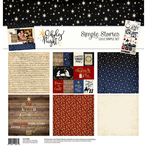 Simple Stories - O Holy Night Collection - Christmas - Simple Sets - 12 x 12 Collection Kit
