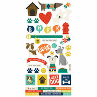 Simple Stories - Life is Ruff Collection - Cardstock Stickers