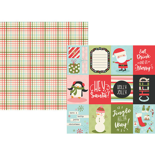 Simple Stories - Oh What Fun Collection - 12 x 12 Double Sided Paper - 3 x 4 Elements