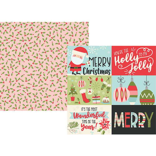 Simple Stories - Oh What Fun Collection - 12 x 12 Double Sided Paper - 4 x 6 Horizontal Elements