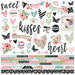 Simple Stories - Romance Collection - 12 x 12 Cardstock Stickers - Combo