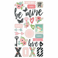 Simple Stories - Romance Collection - Chipboard Stickers
