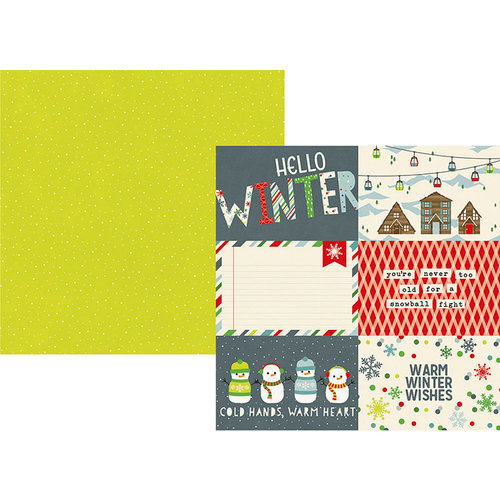 Simple Stories - Sub Zero Collection - 12 x 12 Double Sided Paper - 4 x 6 Horizontal Elements