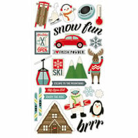 Simple Stories - Sub Zero Collection - Chipboard Stickers
