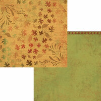 Moxxie - Autumn Glory Collection - 12 x 12 Double Sided Paper - Foliage in Flight
