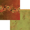 Moxxie - Autumn Glory Collection - 12 x 12 Double Sided Paper - Bountiful Bouquet